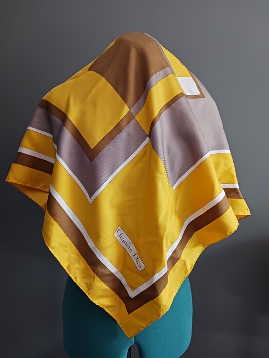 Dior Accessories - V8ntage Christian Dior From 80s Silk Scarf 31"